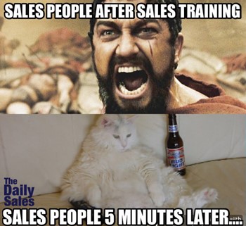 sales training memes