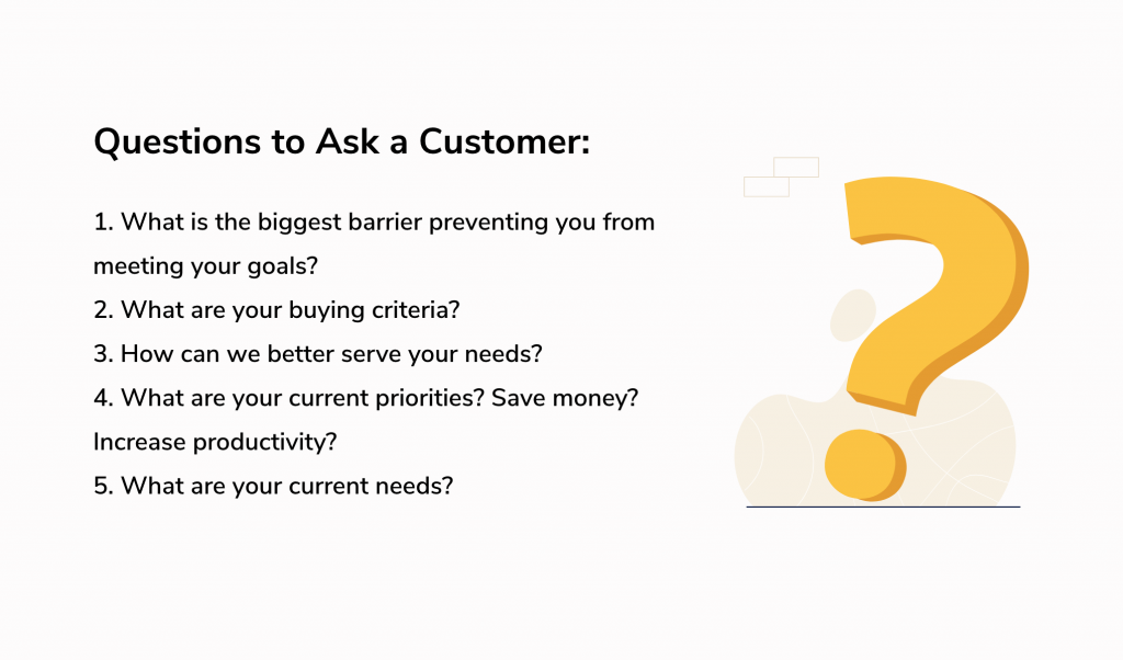 questions to ask a customer