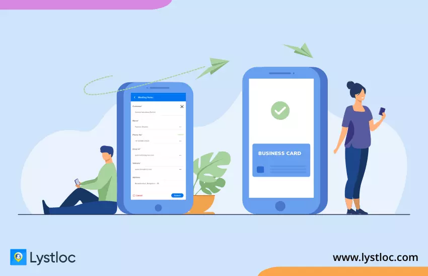 Introducing Business Card Reader Feature in Lystloc