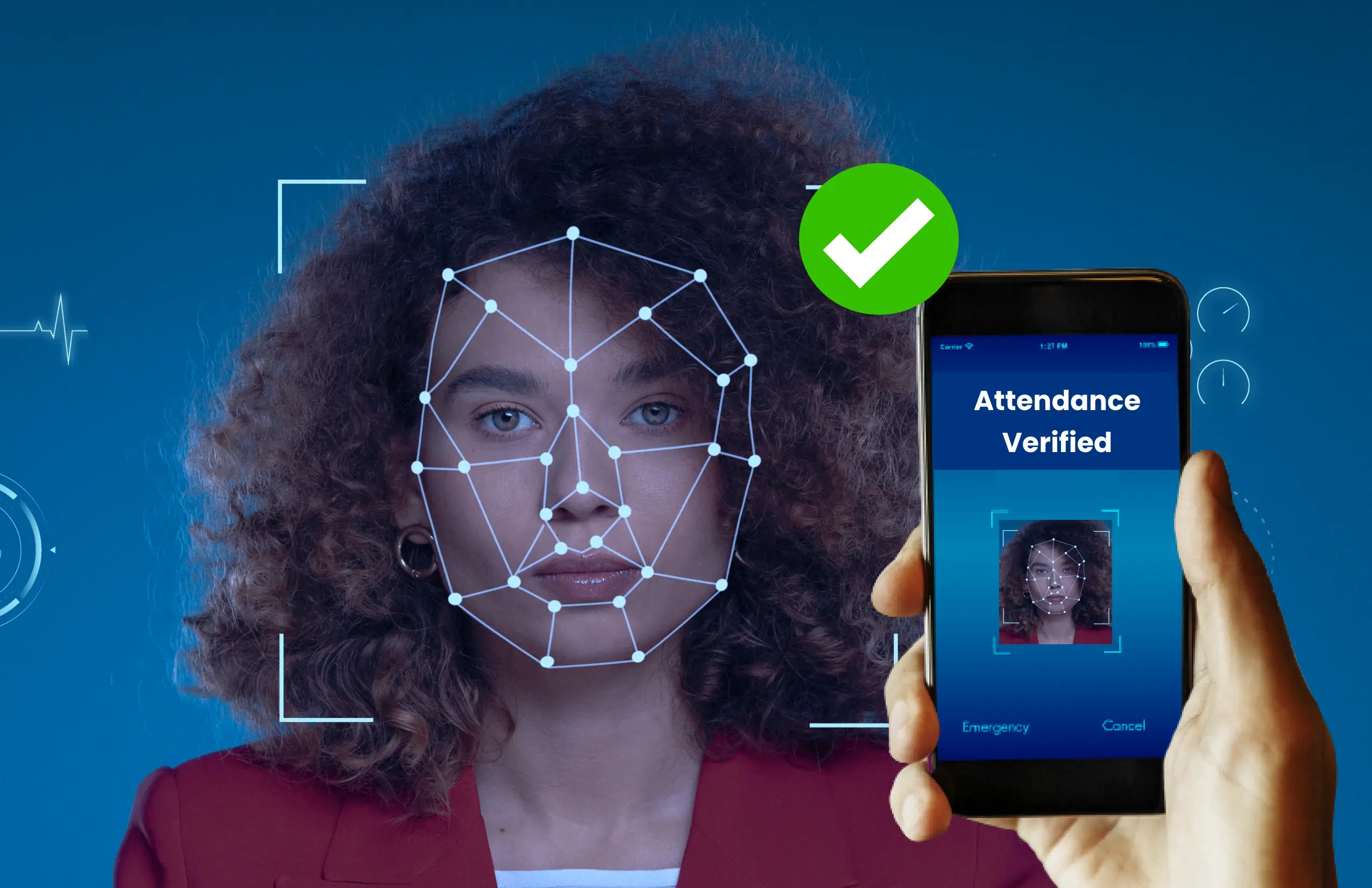 How does the face recognition attendance system work?