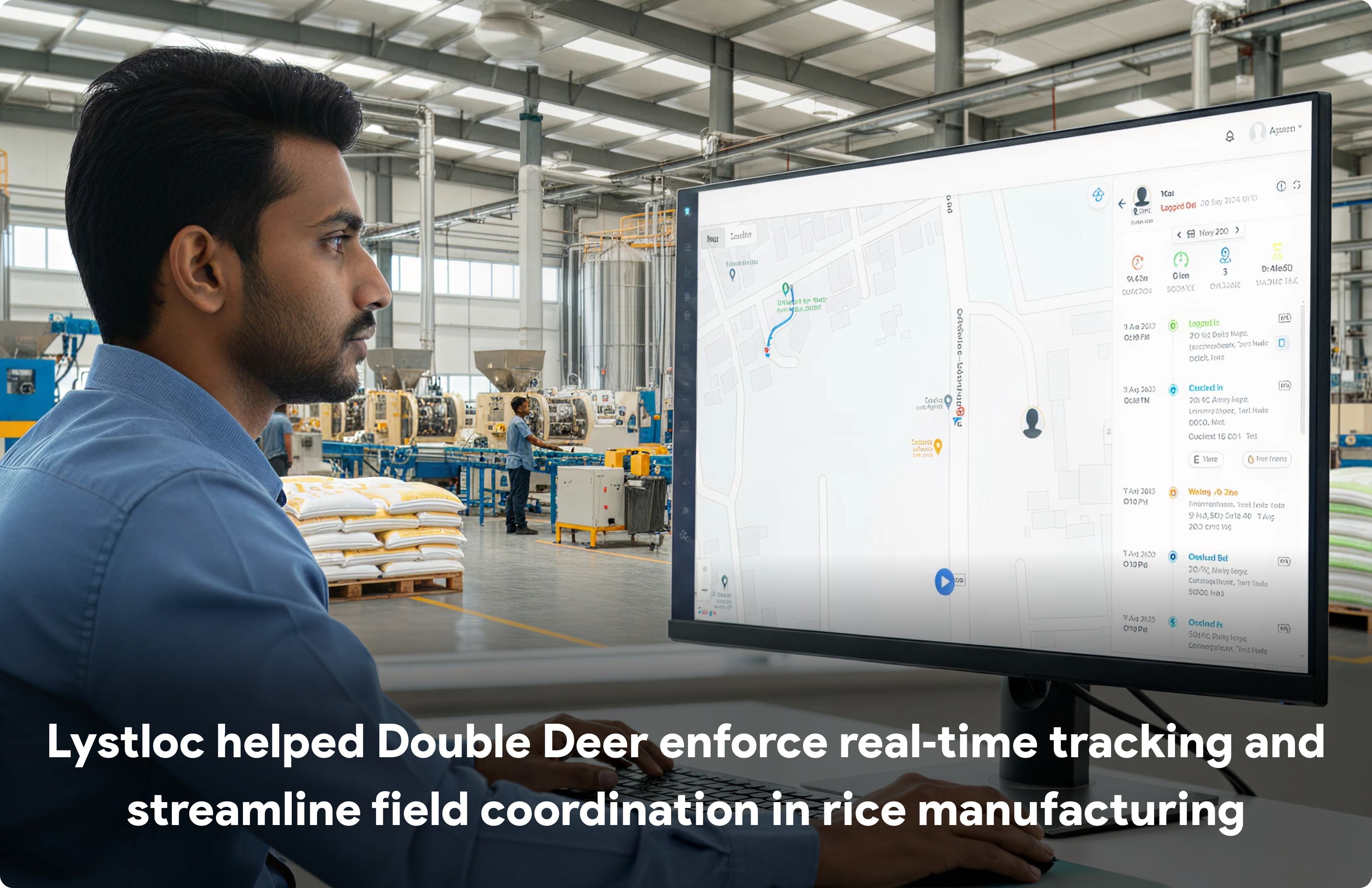Lystloc Helped Double Deer Enforce Real‑Time Tracking and Streamline Field Coordination in Rice Manufacturing