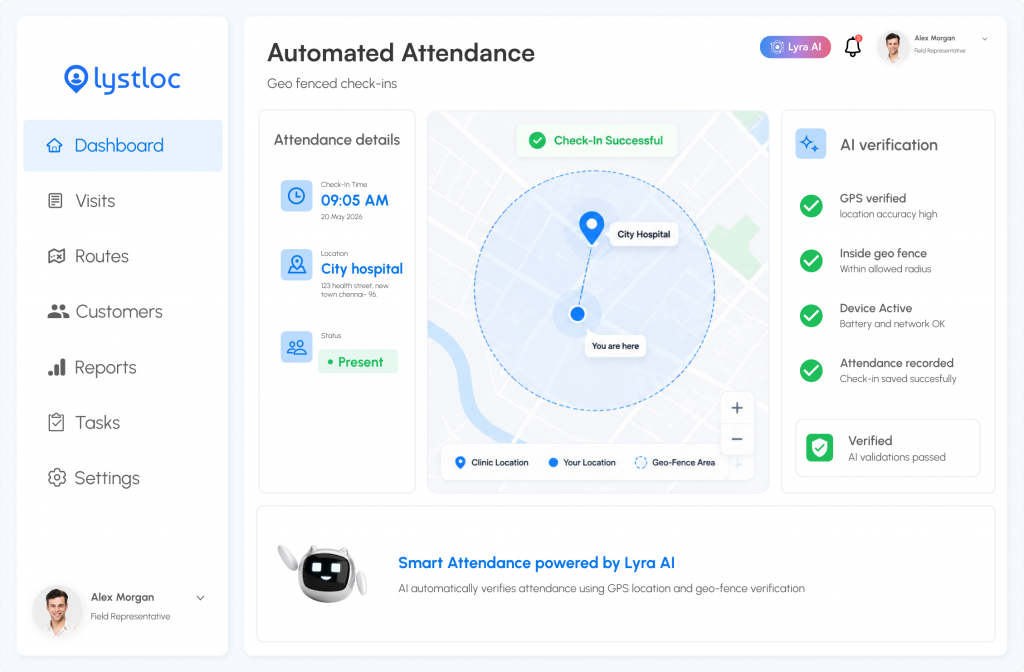 Automated Attendance with Geo-Fenced Check-In