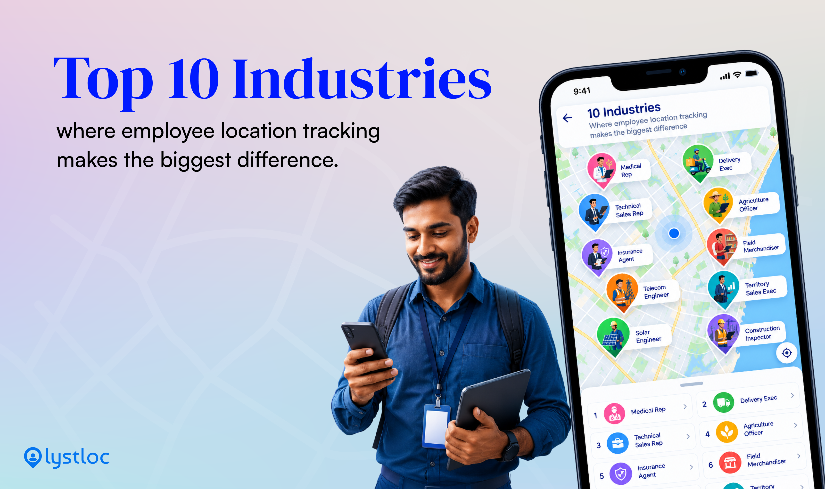 Top 10 industries benefiting from employee location tracking